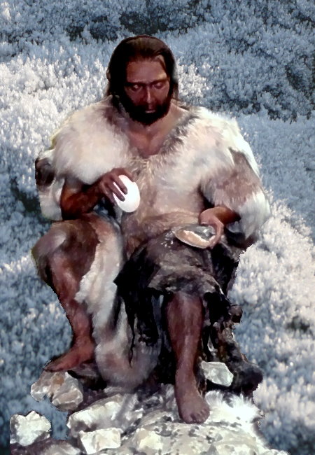Mensch der Urzeit aus dem Neanderthal Museum!
